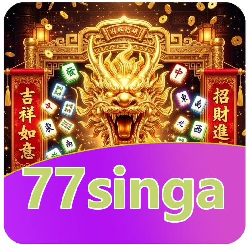 Ikon 77singa untuk langkah pasang APK